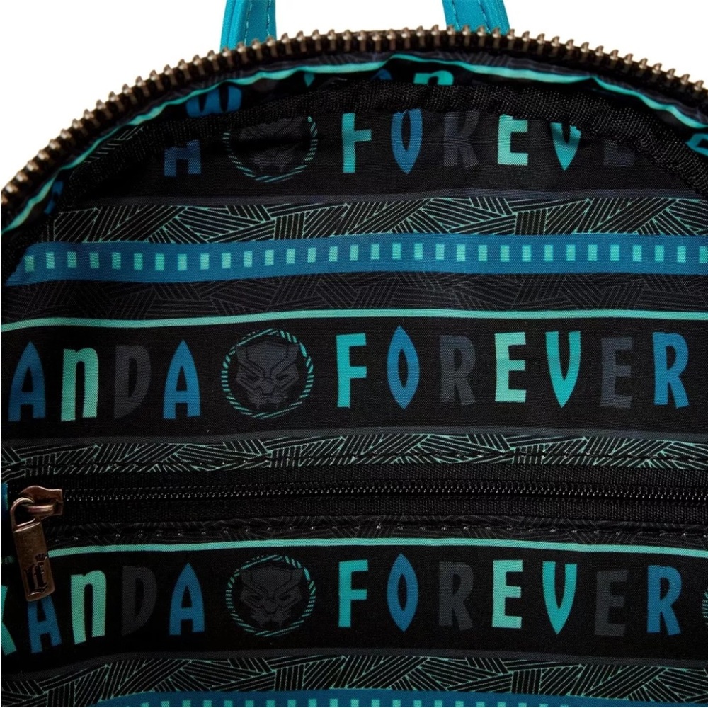 Loungefly Marvel Mini Backpack Black Panther Legacy Wakanda Forever NWT - Picture 8 of 9